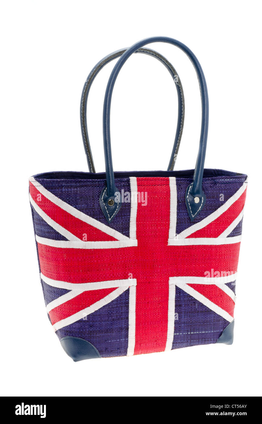 Mesdames sac à main orné d'un UK 'Union Jack' motif drapeau Banque D'Images