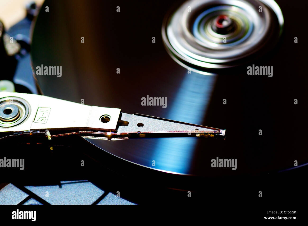 Libre d'un disque dur en fonctionnement Banque D'Images