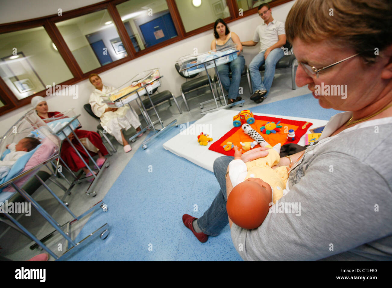 L'HÔPITAL DE MATERNITÉ Banque D'Images