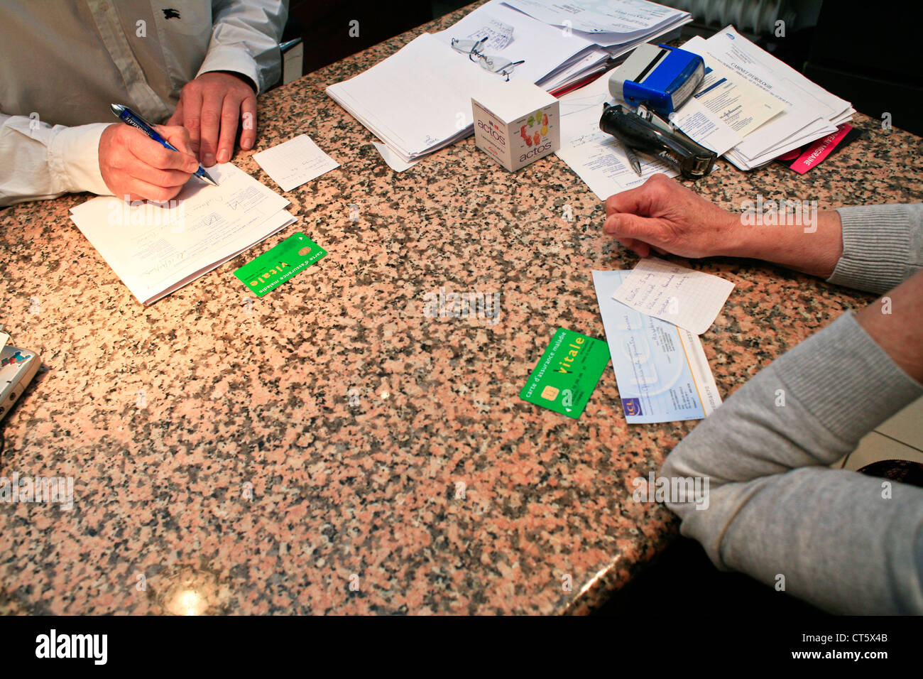 HONORAIRES DU MÉDECIN Banque D'Images