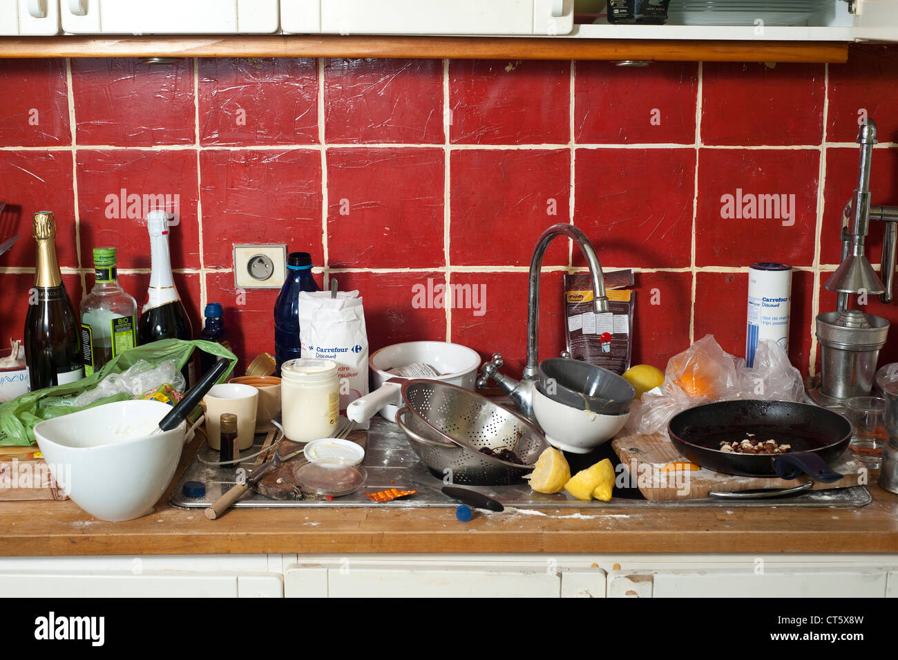 Cuisine sale Banque D'Images