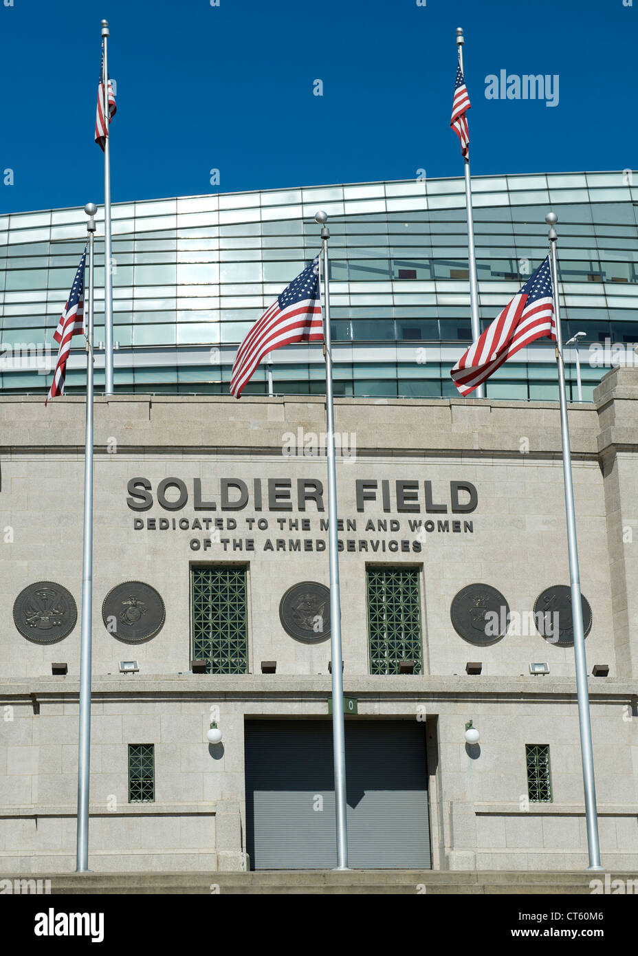 Soldier Field Stadium à Chicago, Illinois, USA. Banque D'Images