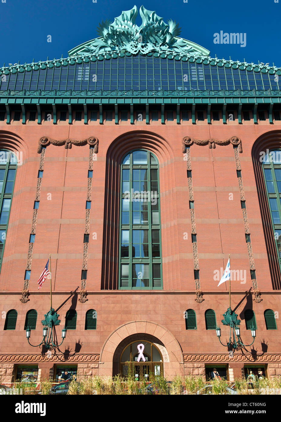 La Harold Washington Library Center de Chicago, Illinois, USA. Banque D'Images