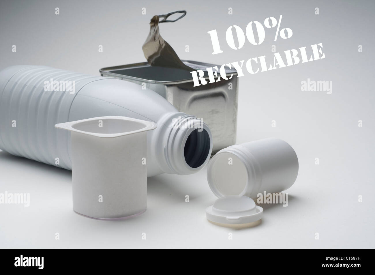 TRI DES DÉCHETS Banque D'Images