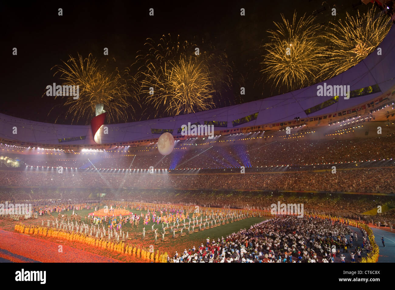 Cérémonie de clôture des Jeux Paralympiques de 2008 à Beijing, Chine, le 16 septembre 2008. Banque D'Images