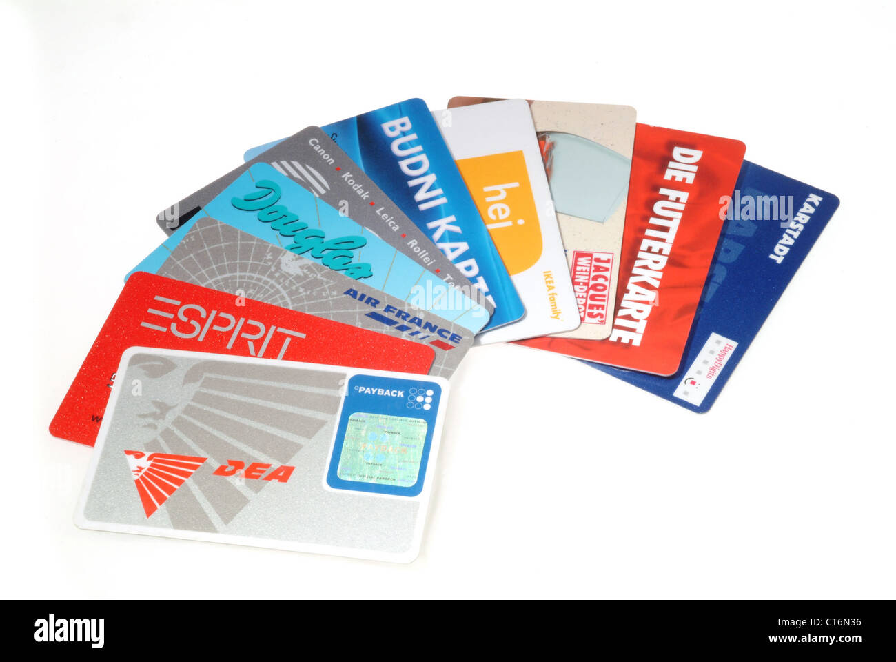 Diverses cartes de récupération Banque D'Images