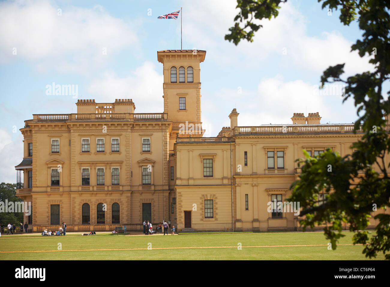 Osborne House, une ancienne résidence royale, à l'East Cowes (île de Wight, Hampshire UK en juin - Osbourne House Banque D'Images