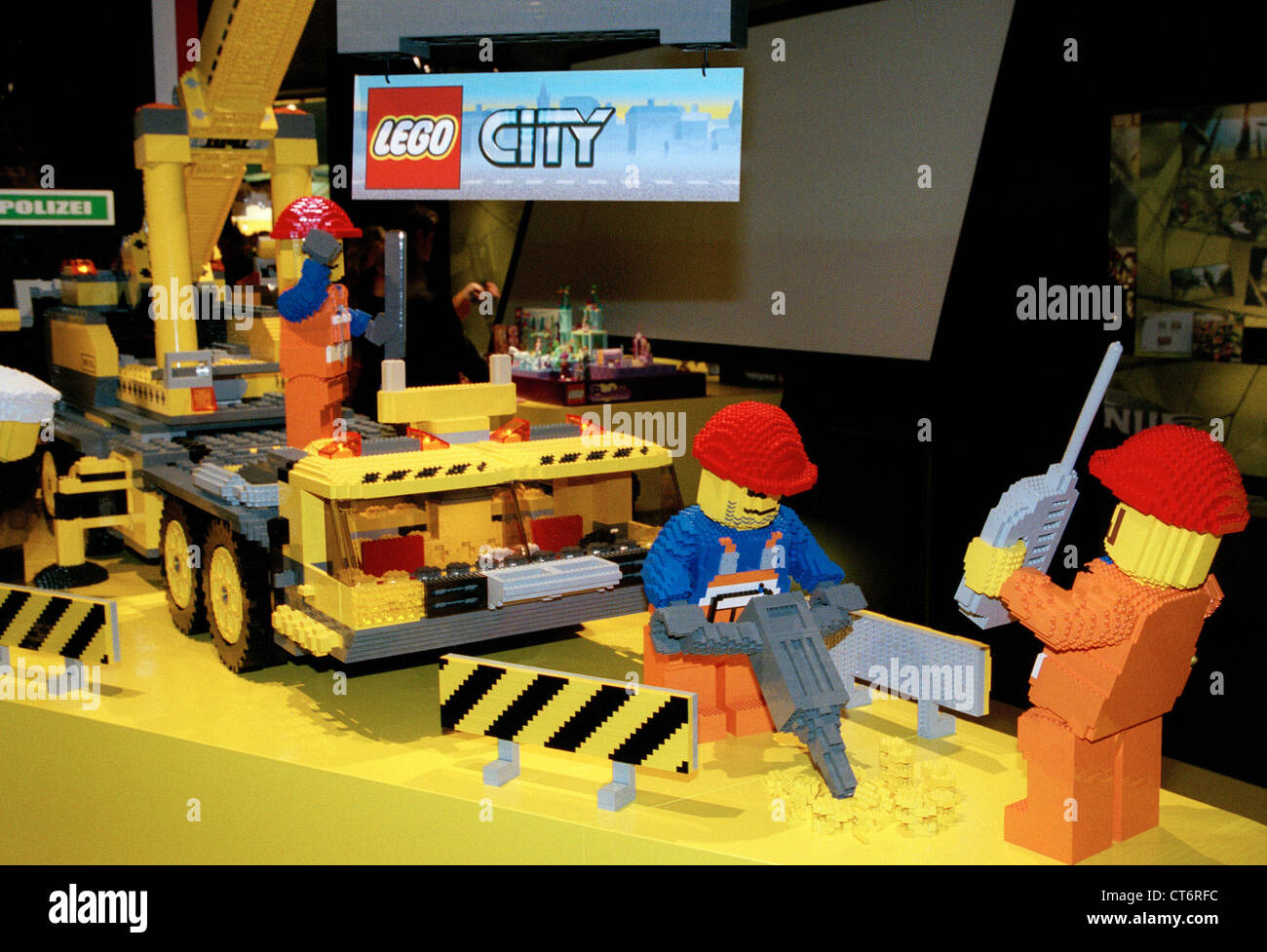 Nuremberg Toy Fair - affiche ses produits LEGO Banque D'Images