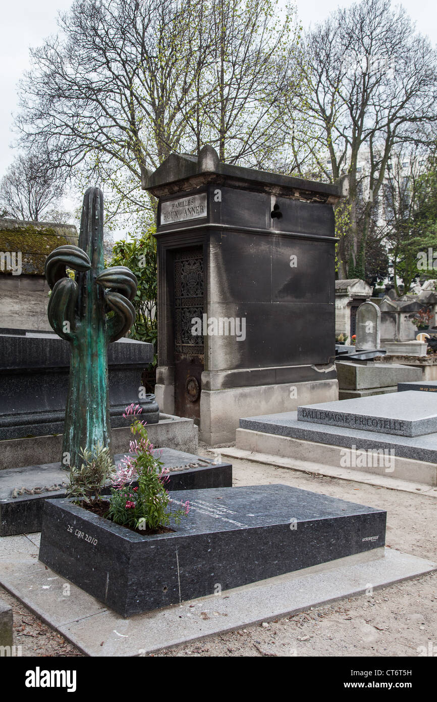Cimetière DE MONTMARTRE PARIS FRANCE Banque D'Images