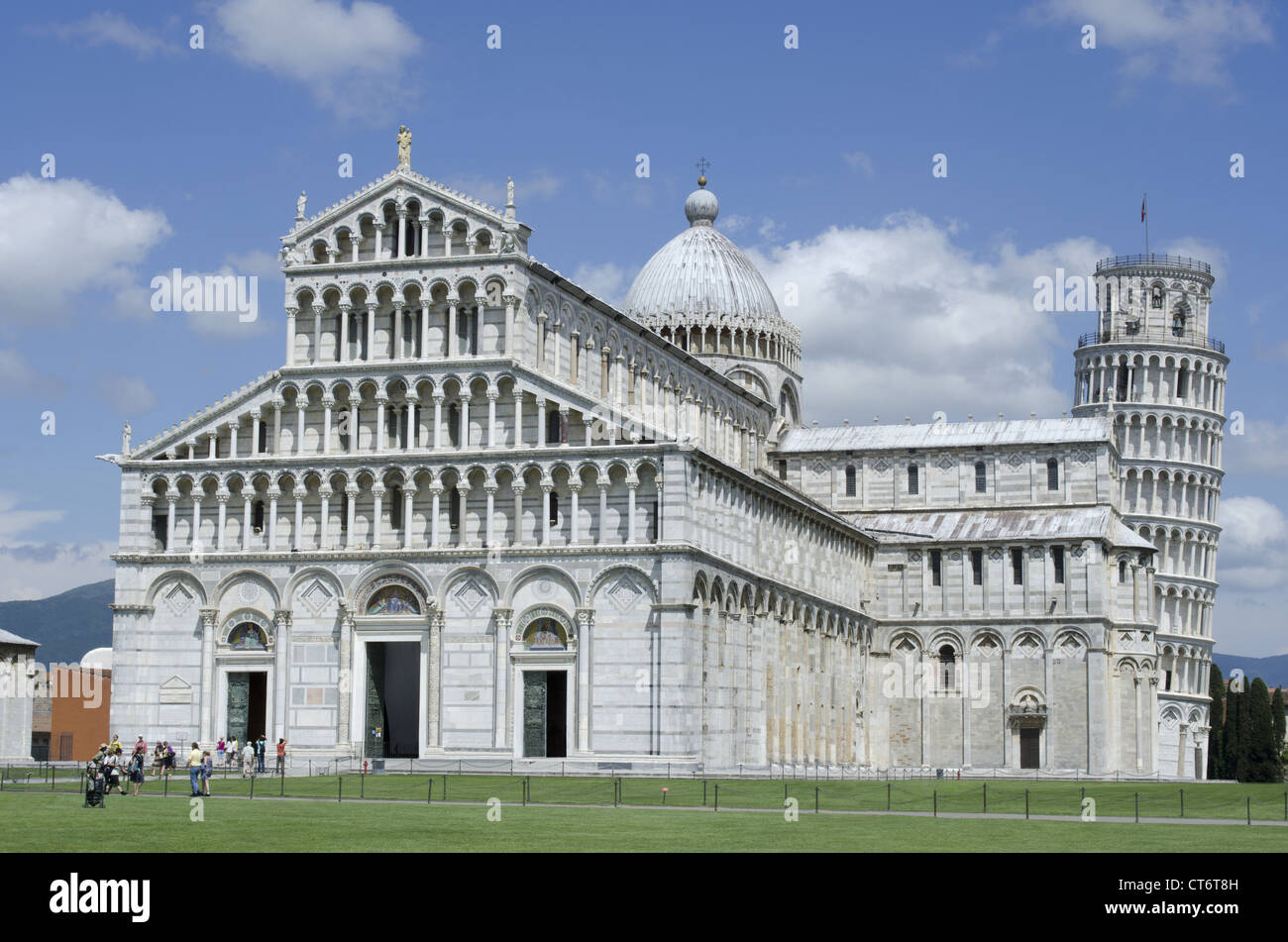 La Cathédrale, la Tour Penchée de Pise, Pise, Italie Banque D'Images