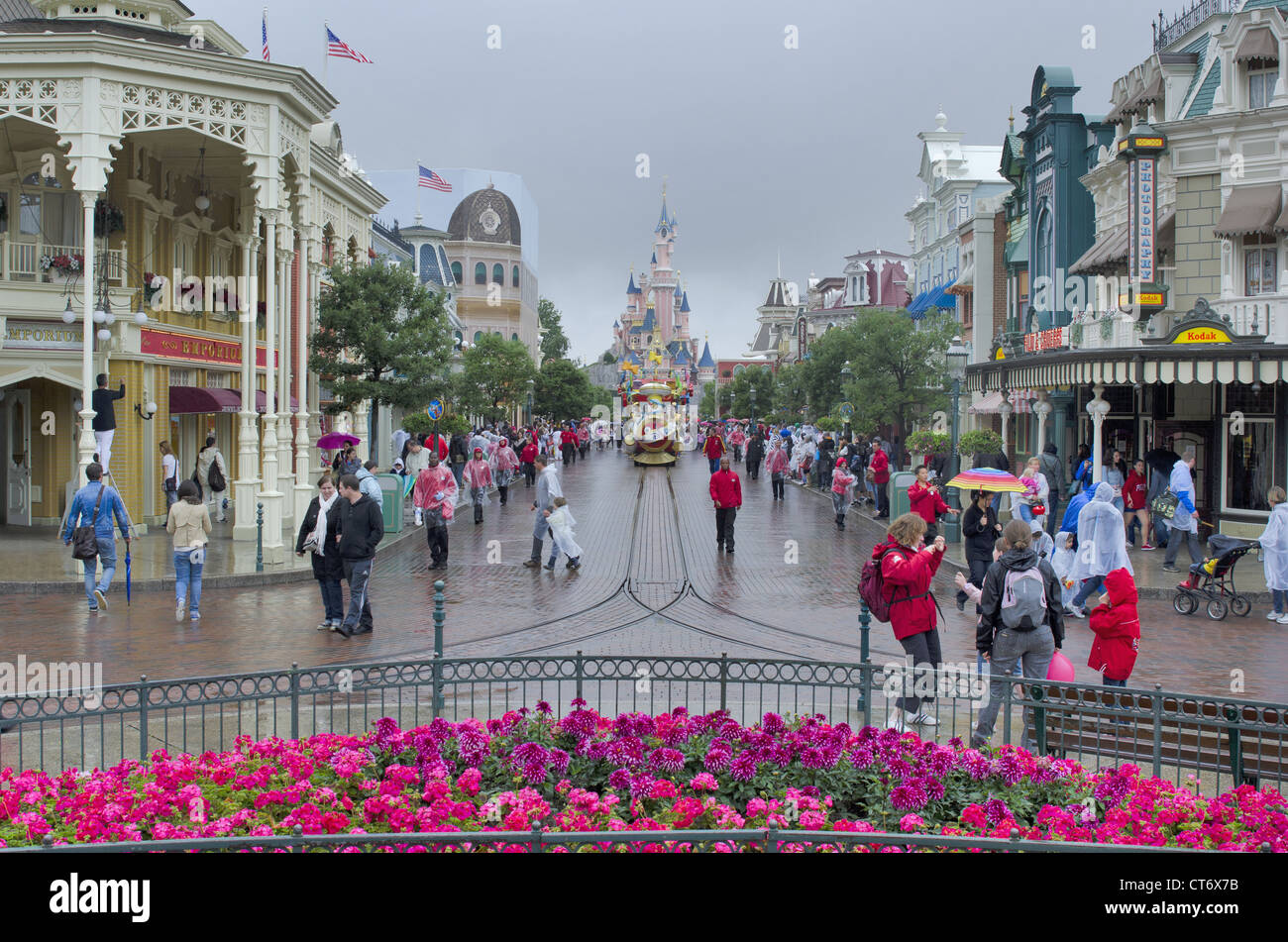Une vue de Disneyland, Paris, France Banque D'Images