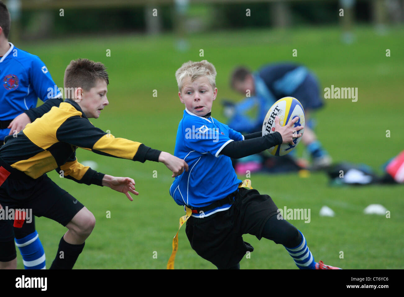 Tag Rugby festival organisé par le Gloucestershire Constabulary Banque D'Images