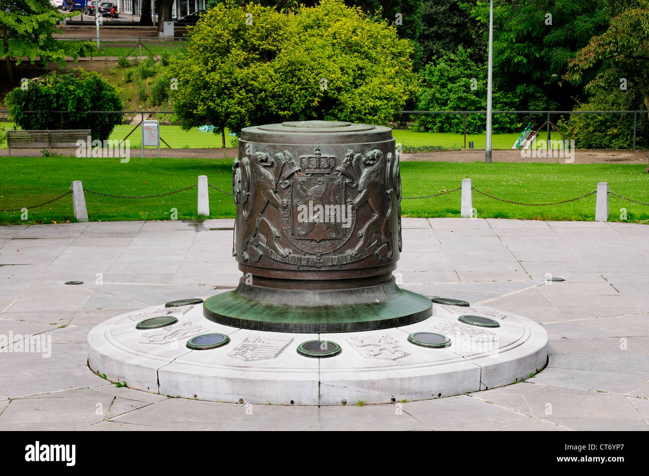 Liège, Belgique. Monument national à la résistance dans le parc d'Avroy. Banque D'Images