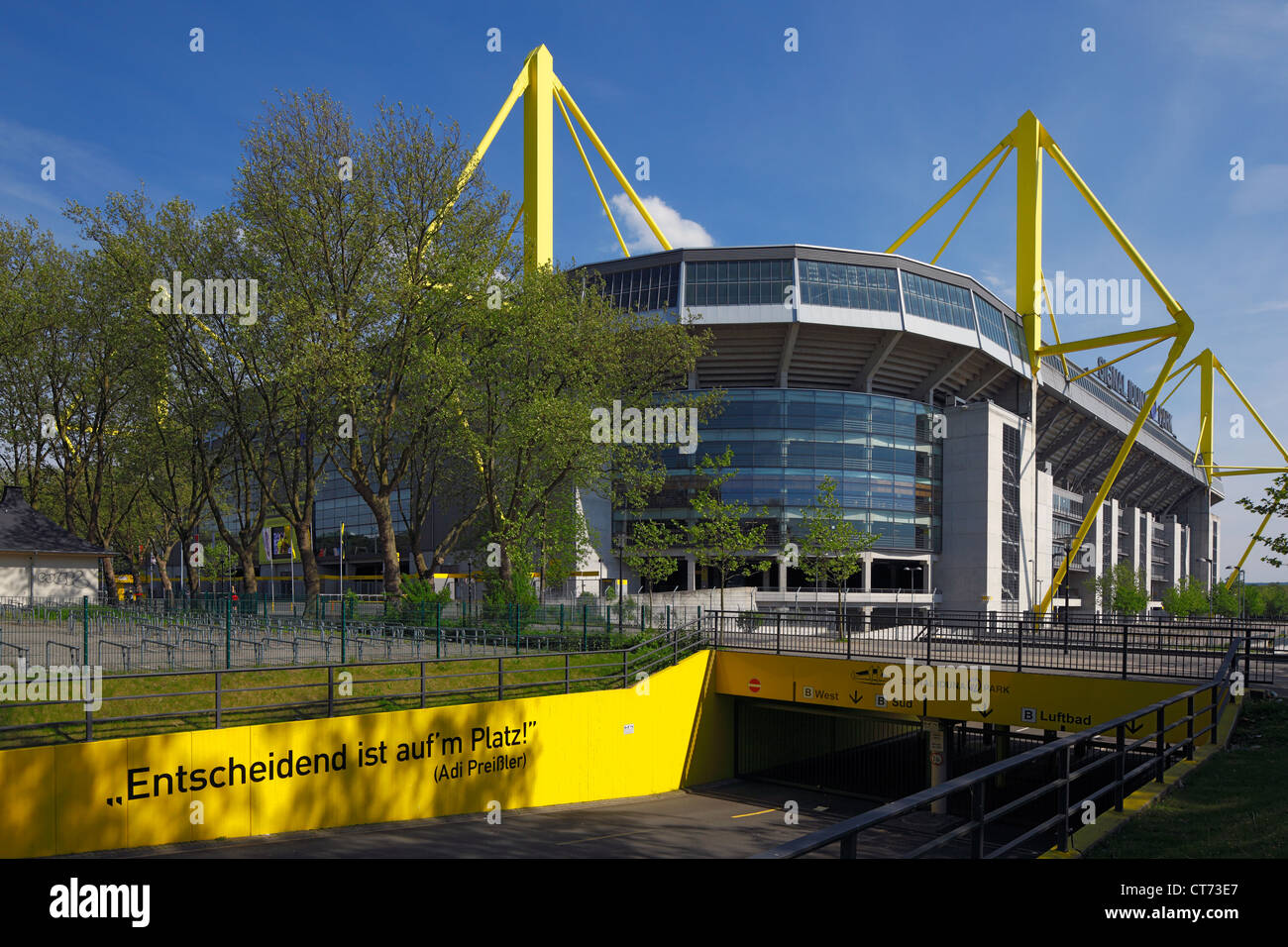 D-Dortmund, Ruhr, en Westphalie, Rhénanie-Palatinat, NRW, sports, football, Bundesliga, Signal Iduna Park, stade de football, Terrain du Borussia Dortmund Banque D'Images