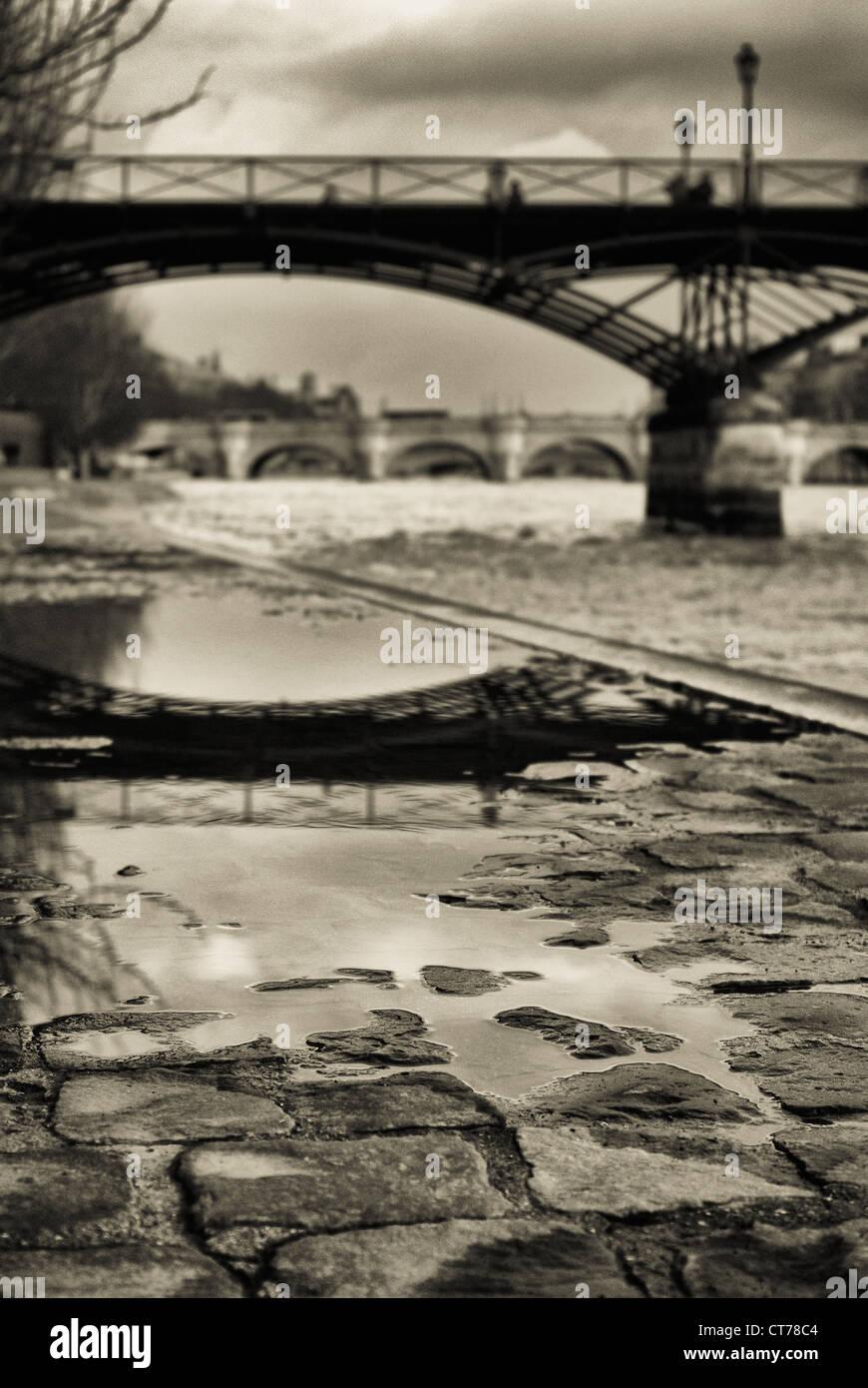 Le pont des arts - Paris Banque D'Images