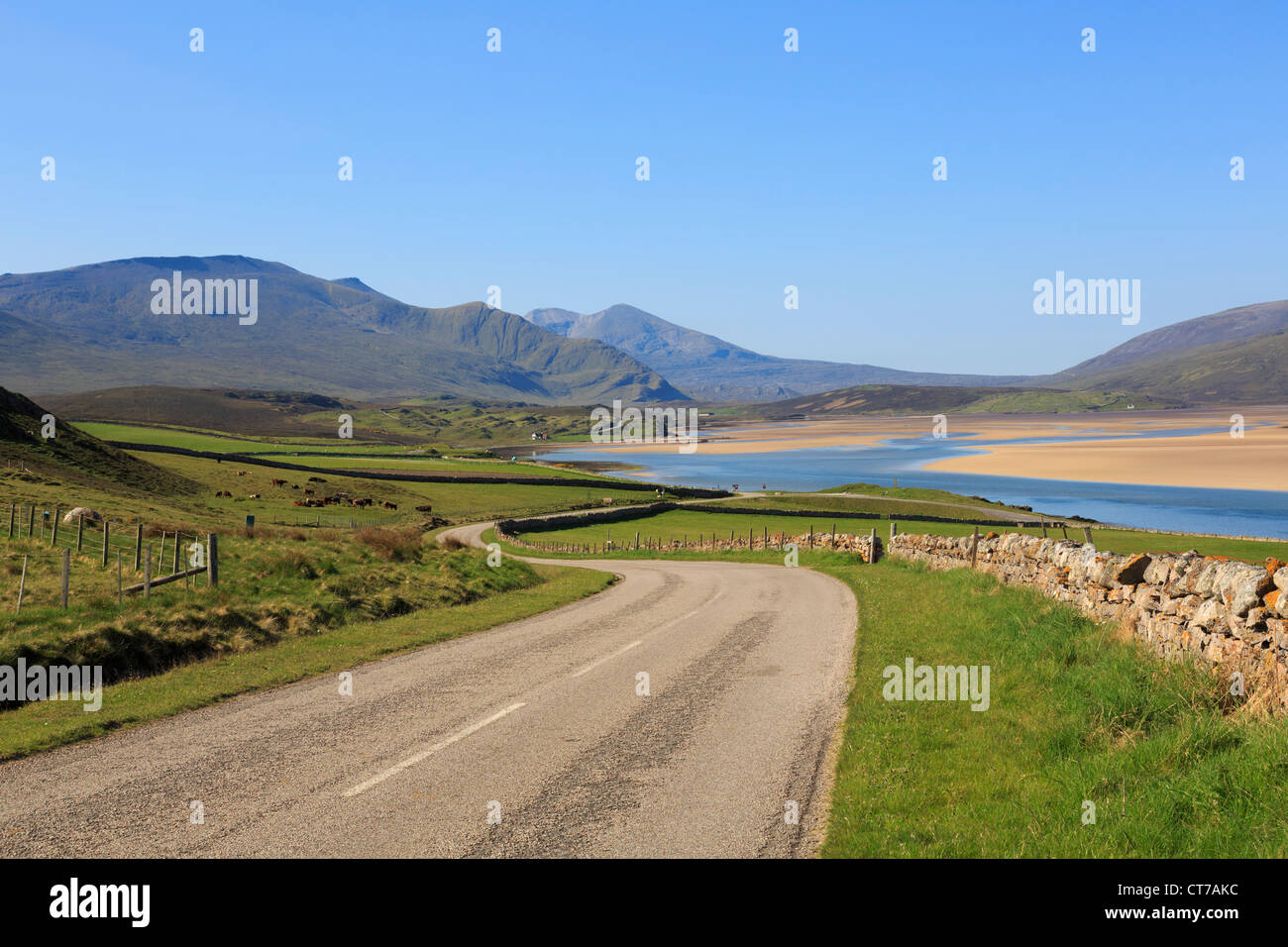 Un pays pittoresque838 côte nord 500 route sur le Nord et l'Ouest Highlands Itinéraire touristique à Kyle of Durness Highland Ecosse Royaume-Uni Grande-bretagne Sutherland Banque D'Images