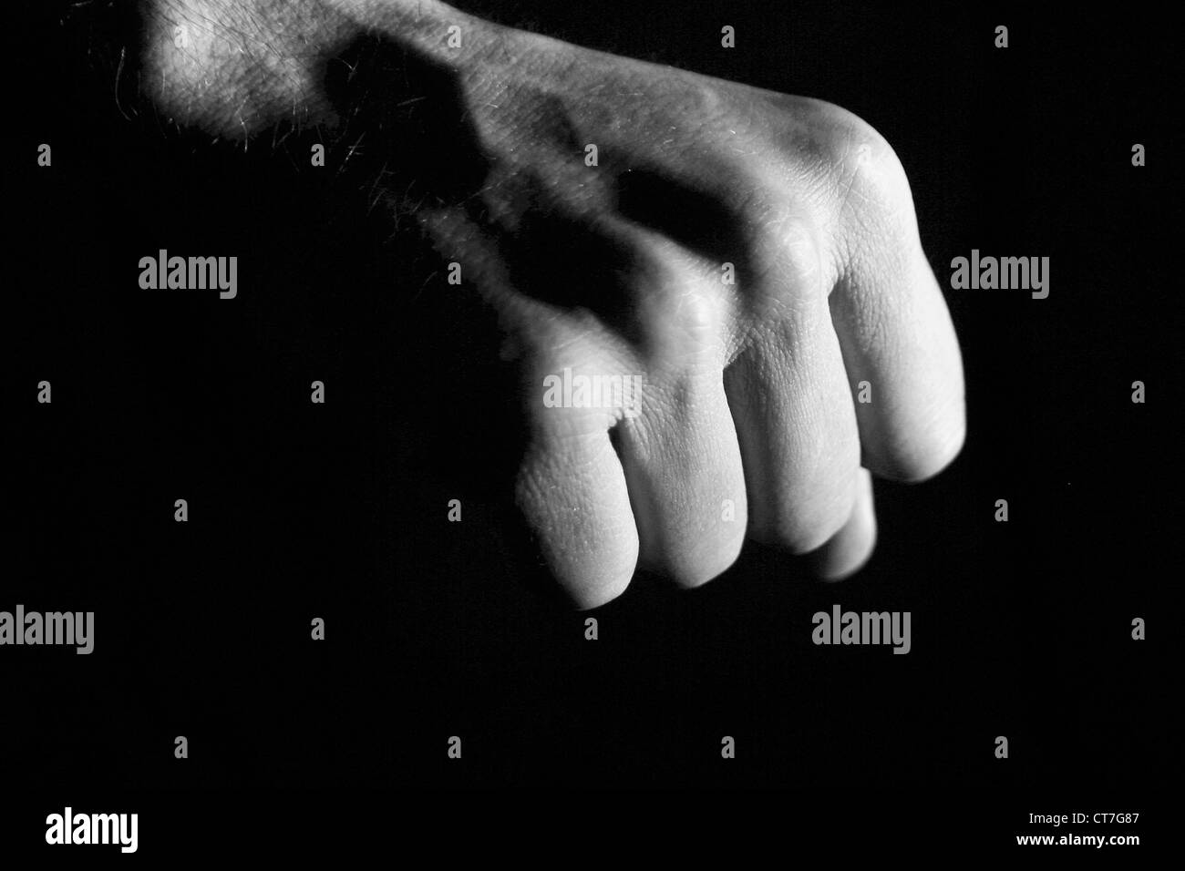 Main levée Banque D'Images