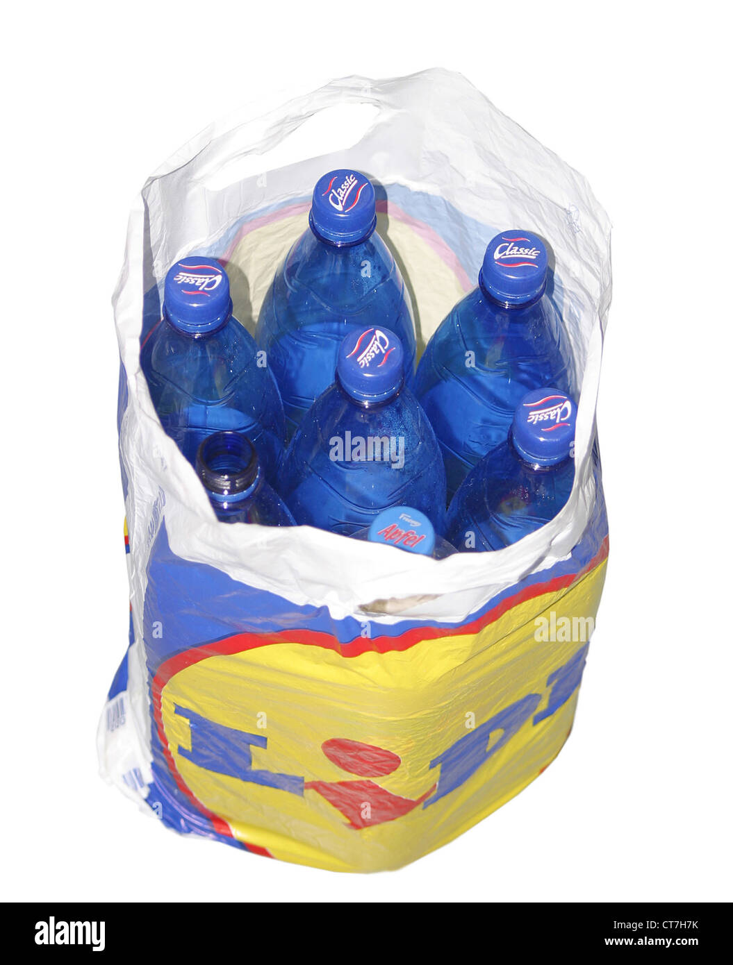 Lidl bouteilles consignées Banque D'Images