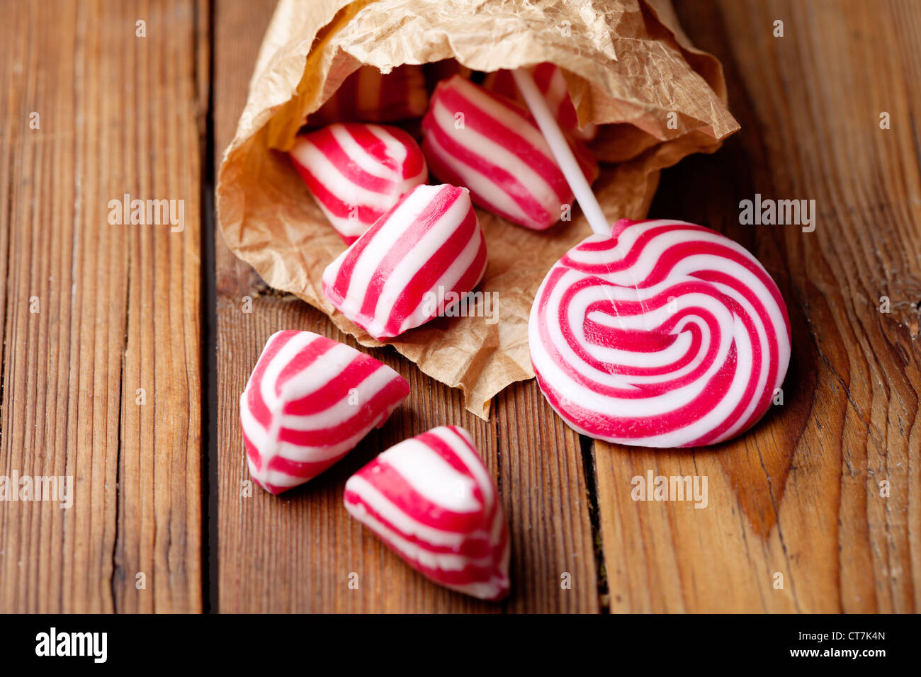 Bonbons menthe rock Banque D'Images