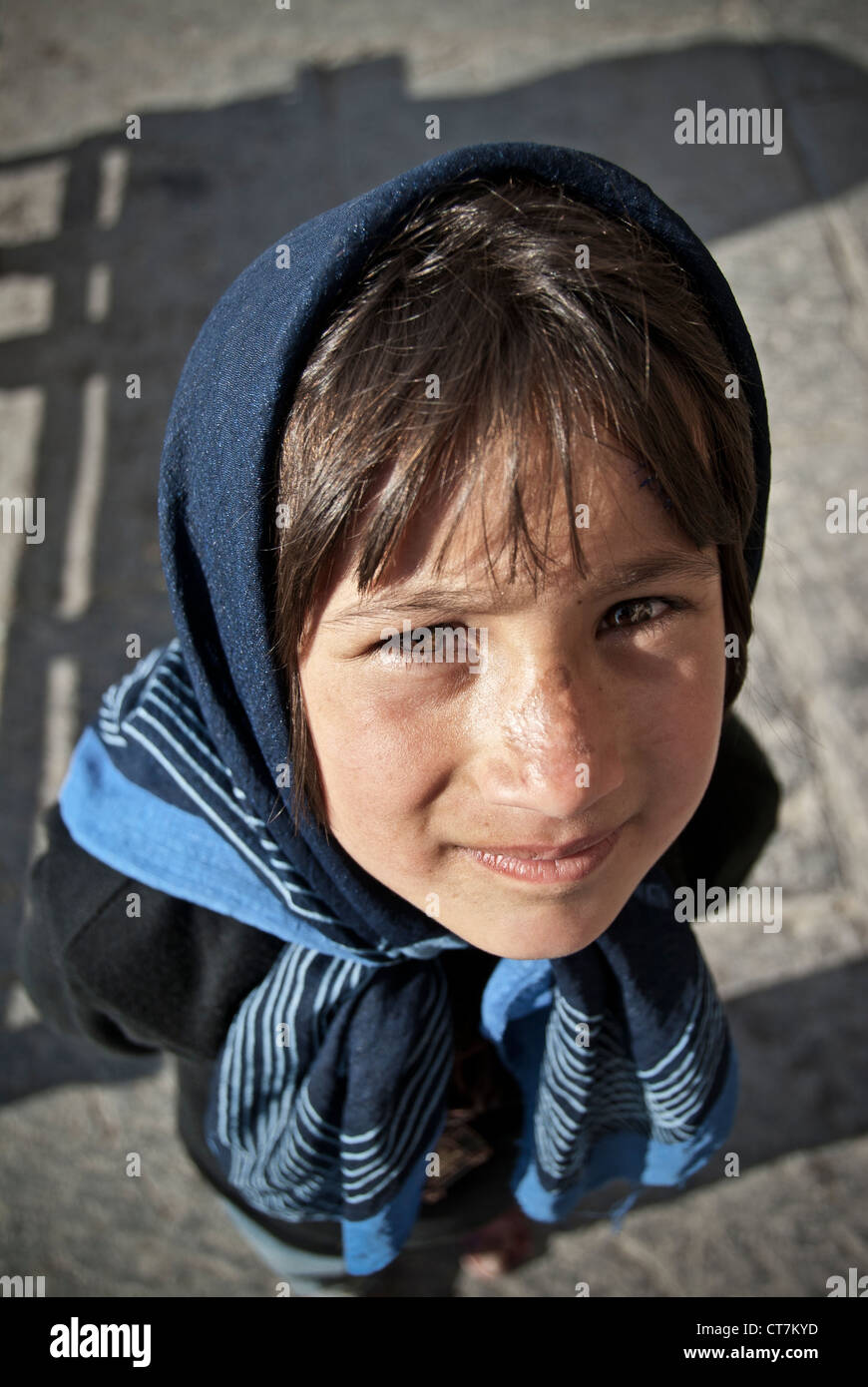 Portrait d'une jeune fille afghane, Isfahan, Iran Banque D'Images