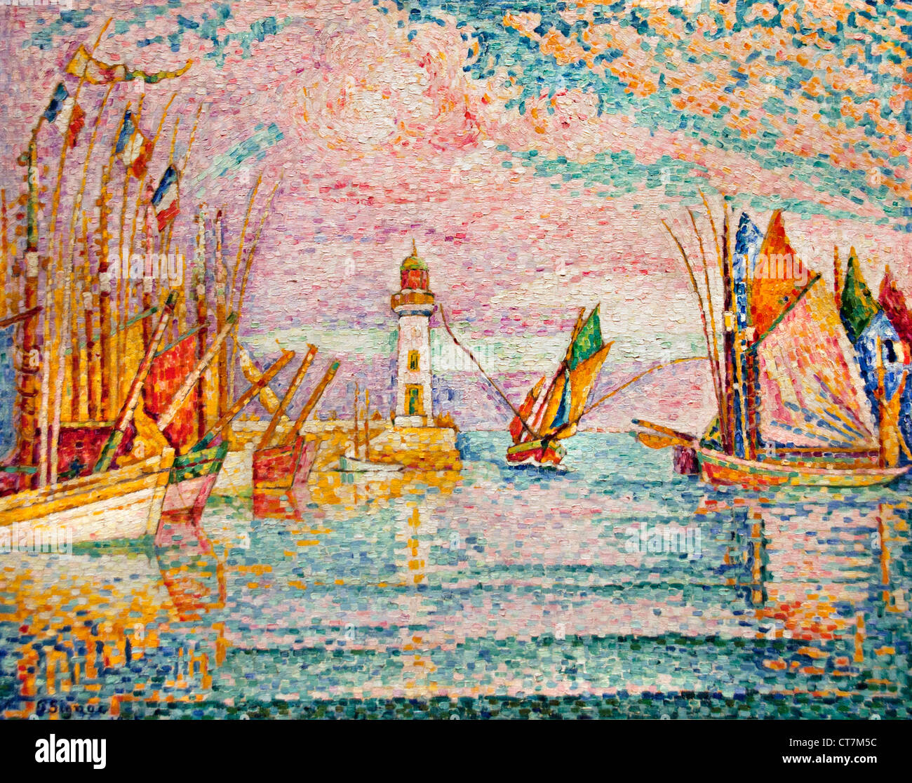 Phare de la Croix 1925 Paul Signac 1863 - 1935 France Banque D'Images