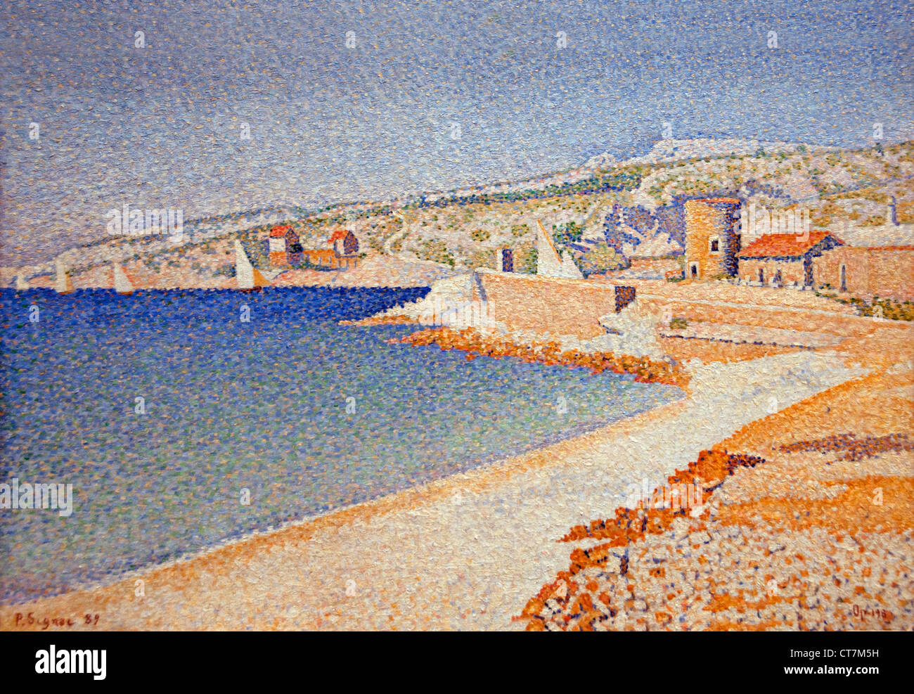 La Jetée de Cassis 1889 Paul Signac 1863 - 1935 France Banque D'Images