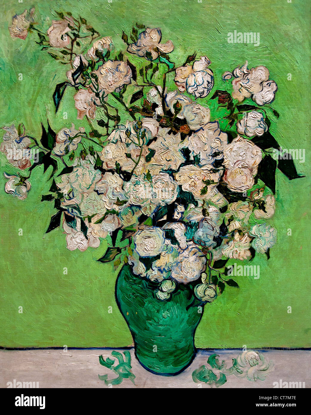 Roses 1890 Vincent van Gogh 1853-1890 Pays-Bas Néerlandais Banque D'Images