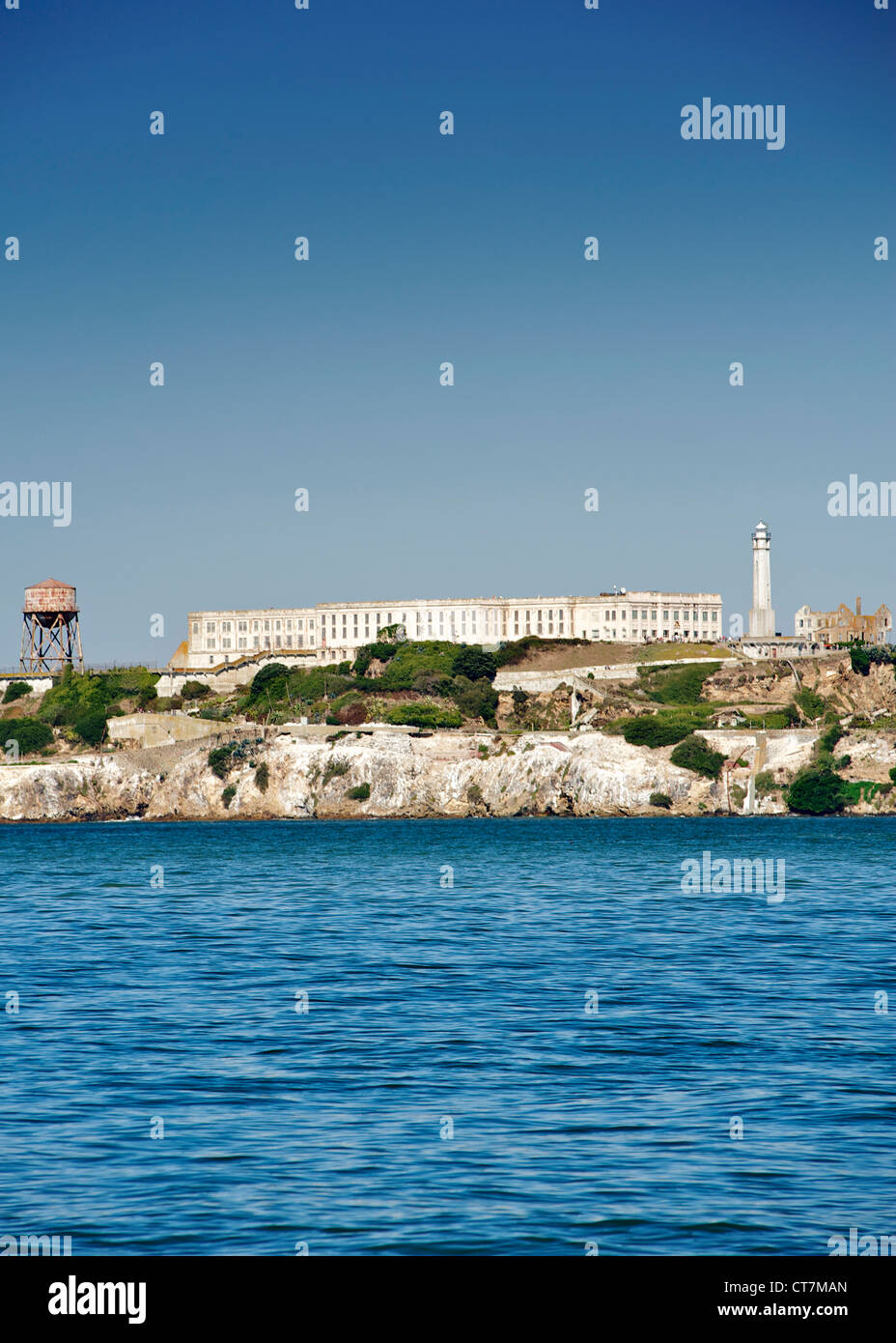 Alcatraz prison sur l'île d'Alcatraz dans la baie de San Francisco en Californie, USA. Banque D'Images