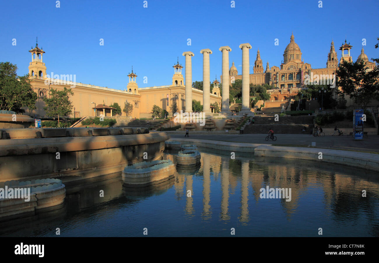 Espagne, Catalogne, Barcelone, Museu Nacional d'Art de Catalunya, Palau d'Alfons XIII, Banque D'Images