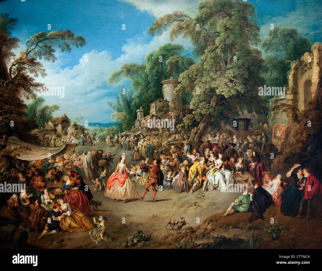 La foire à Bezons 1730 Jean Baptiste Joseph Pater France French Banque D'Images