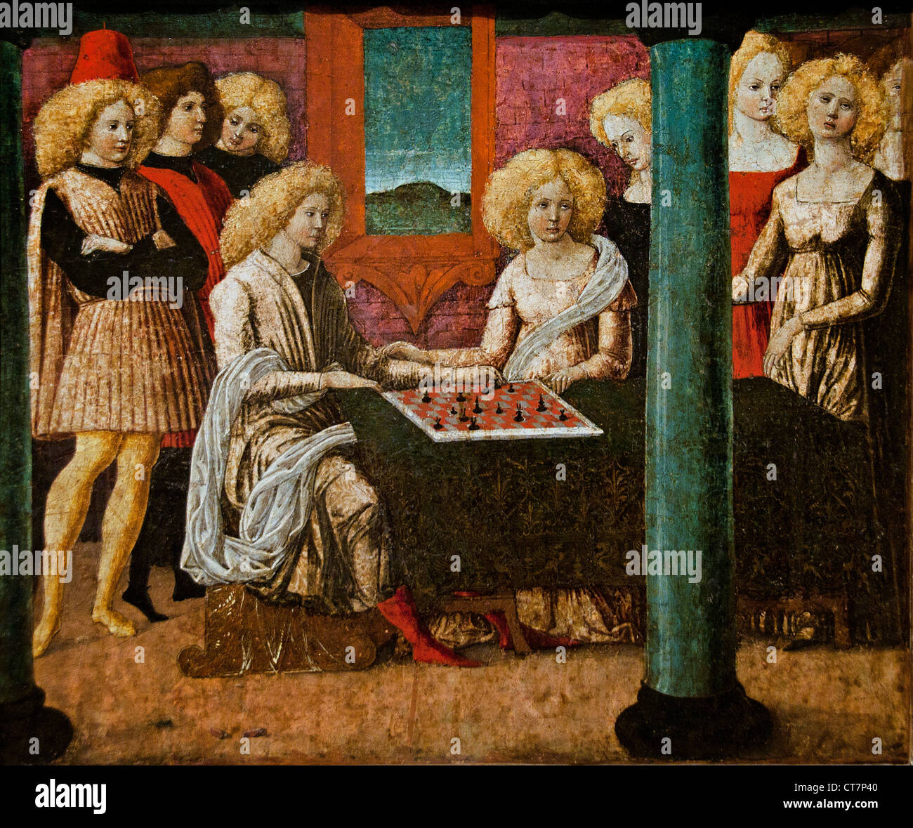 Du Joueur par Liberale da Verona Italian 1445-1527 Vérone Italie Banque D'Images