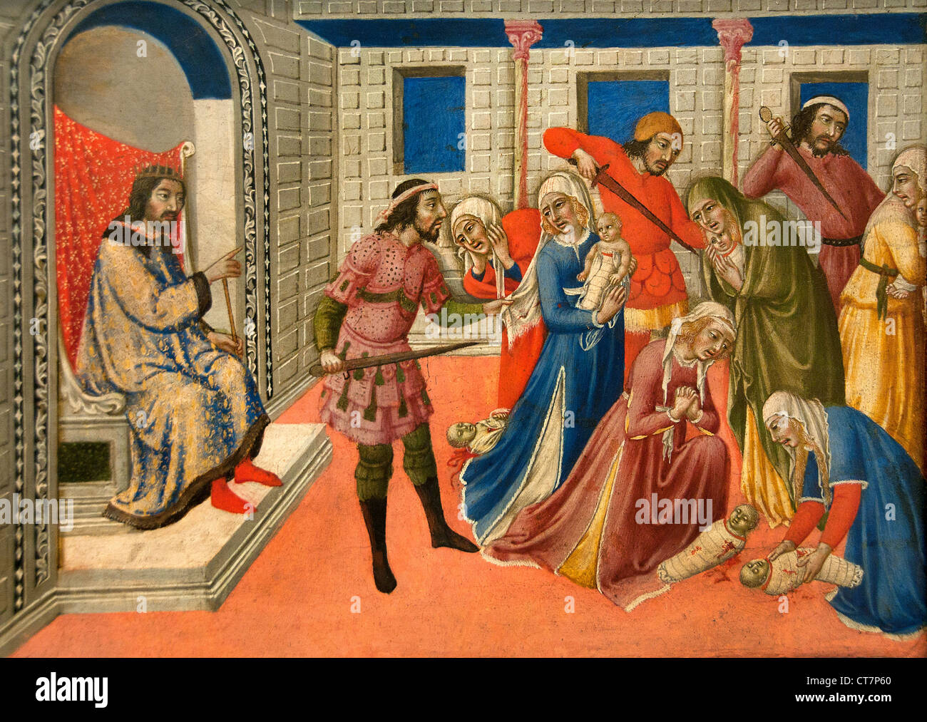 Le Massacre des Innocents 1470 Sano di Pietro - Ansano di Pietro di Mencio1405-1481 Sienne Italie Italien Banque D'Images