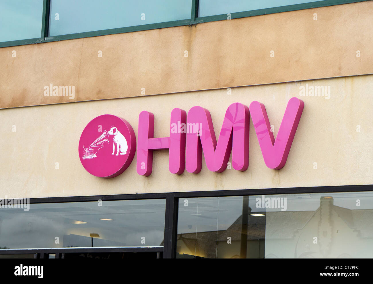 Un HMV Store Se connecter Banque D'Images