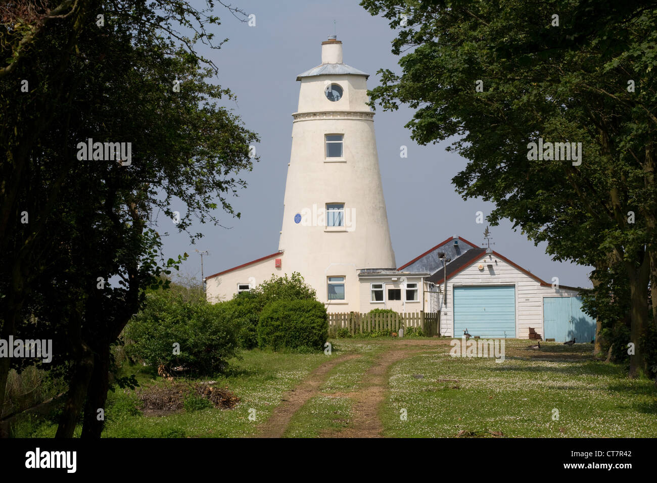 Sir Peter Scott's Lighthouse,Sutton Bridge, Lincolnshire. Banque D'Images