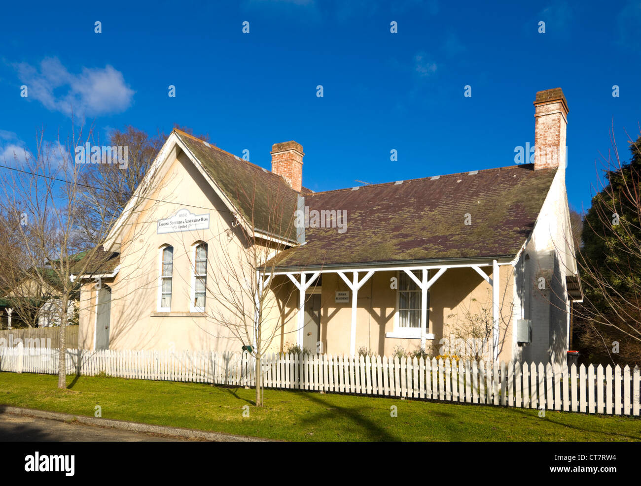 Anglais et Écossais Australian Bank Limited, 1882, Burrawang, New South Wales, Australie Banque D'Images