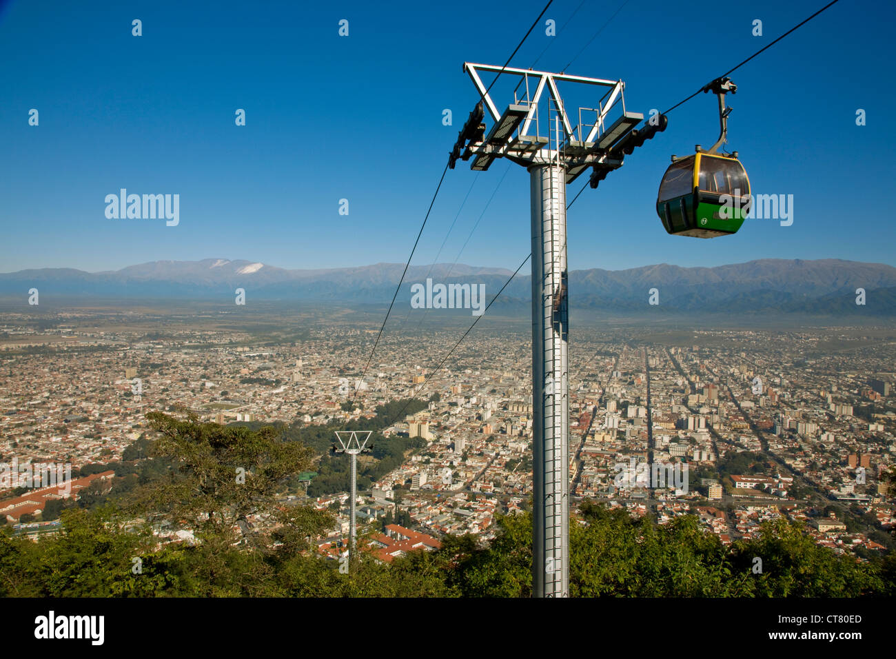 Vue de la ville de Cerro San Bernardo Banque D'Images