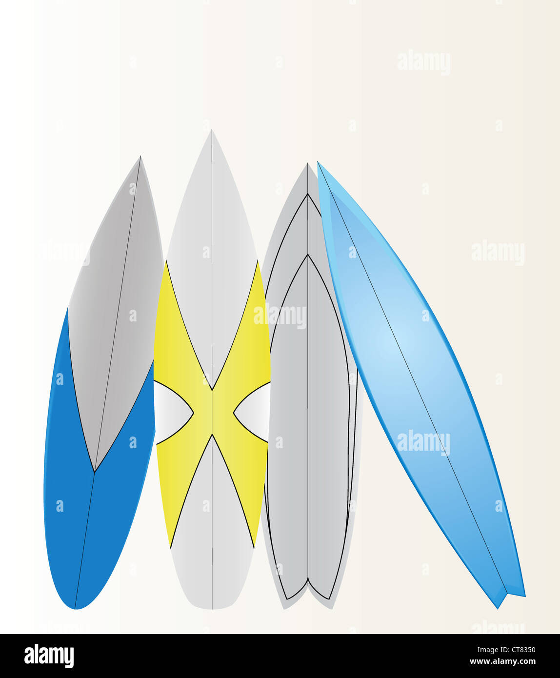 planche de surf Banque D'Images