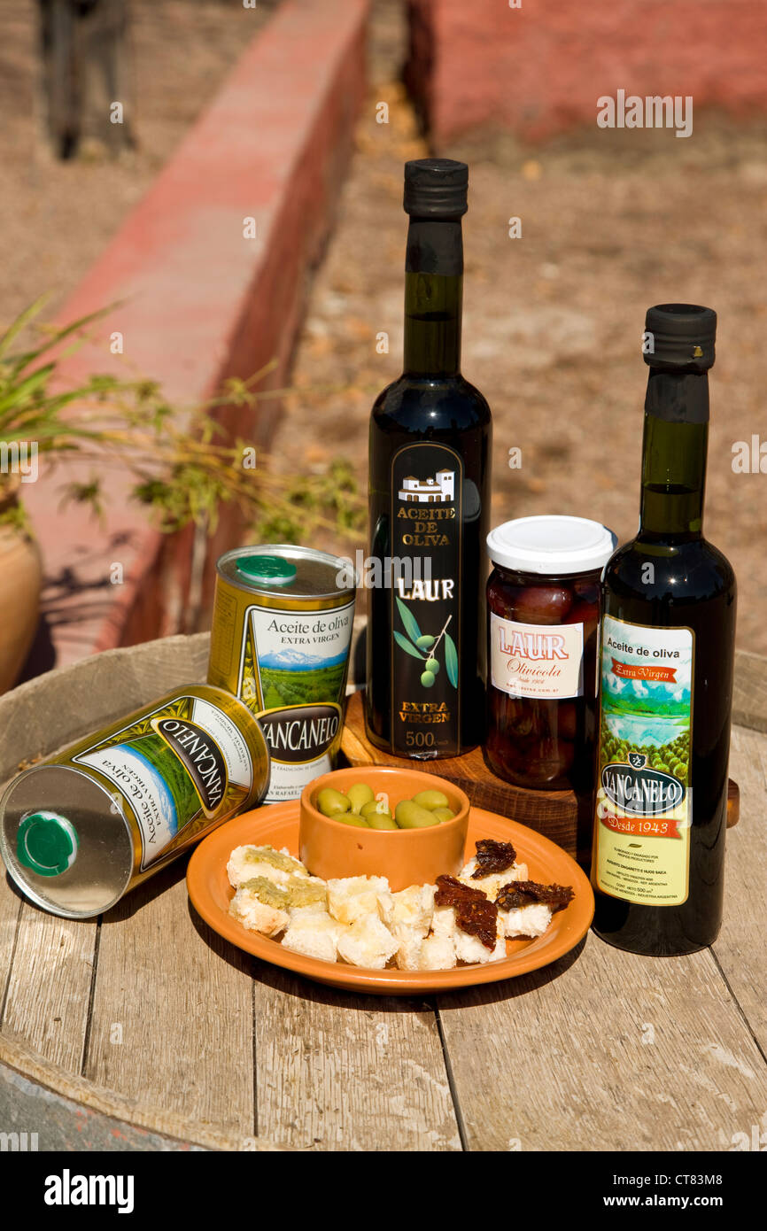 Produits de la ferme d'olive Laur Banque D'Images