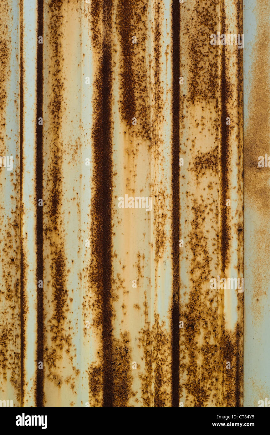 Rusty metal wall background. Texture haute résolution Banque D'Images