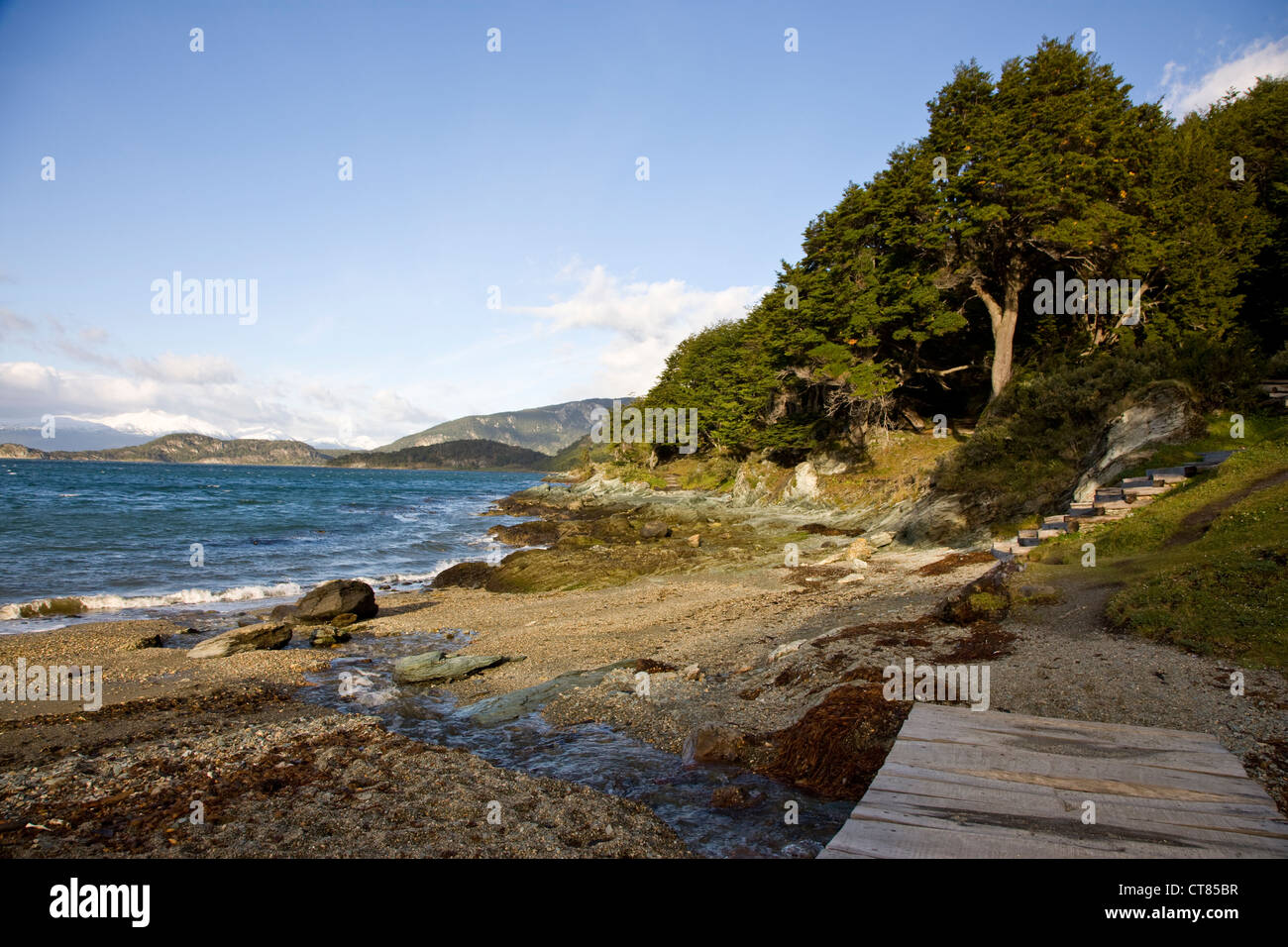 Bahia Ensenada en Parque Nacional Tierra del Fuego Banque D'Images