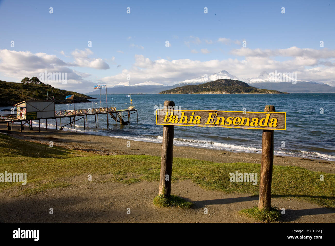 Bahia Ensenada en Parque Nacional Tierra del Fuego Banque D'Images