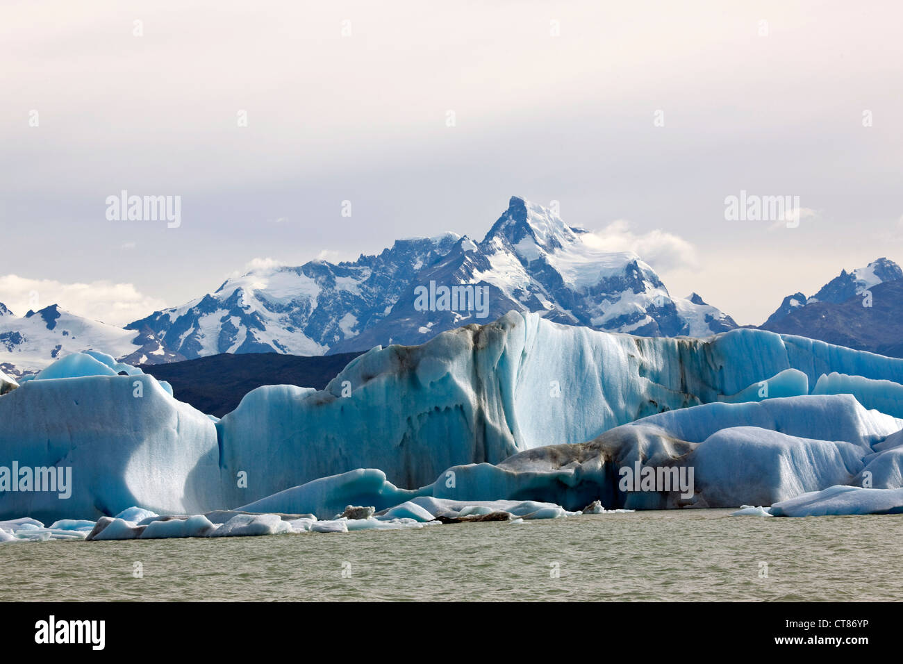 Les icebergs bloquant la Brazo Upsala en Lago Argentino Banque D'Images