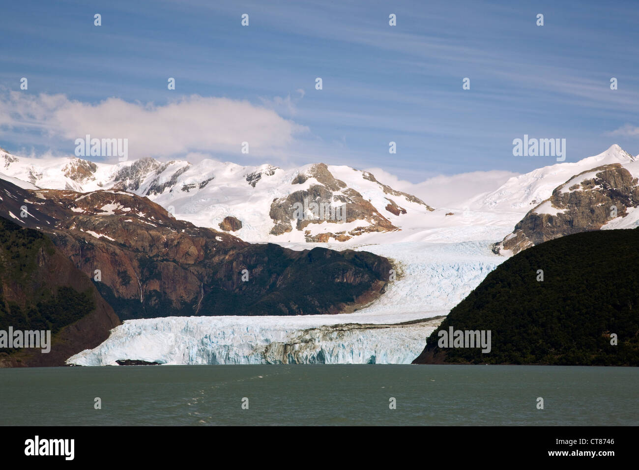 Glaciar Spegazzini de Brazo Spegazzini dans le Lago Argentino Banque D'Images