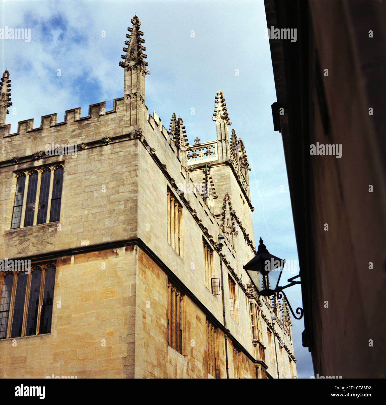 Old Bodleian Library, Radcliffe Square, Oxford. La fin de l'été. Banque D'Images