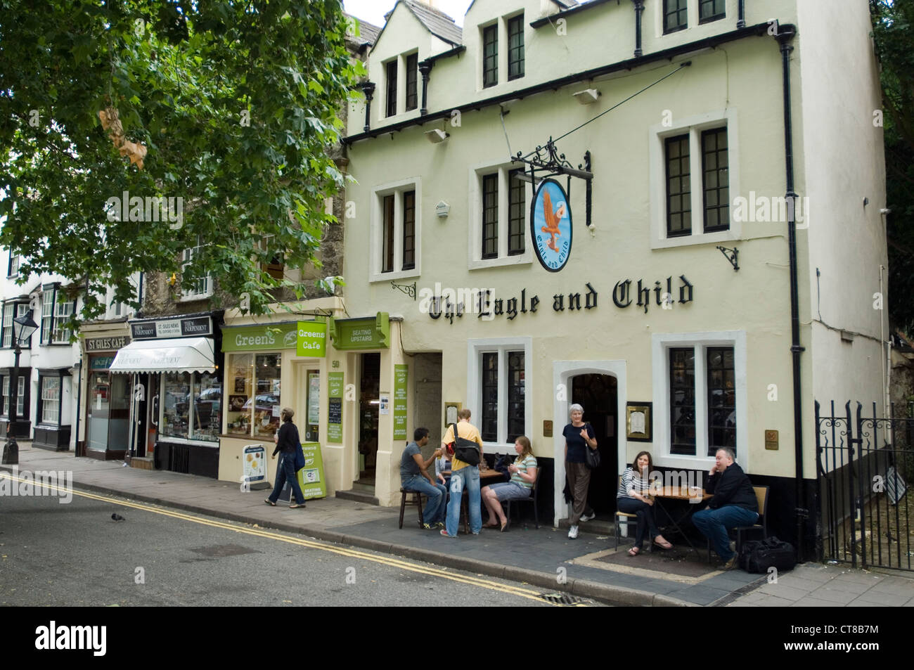 L'aigle et l'enfant public house, St Giles, Oxford. Tolkien, le Seigneur des Anneaux auteur et C.S. Lewis ont été habitués. Banque D'Images