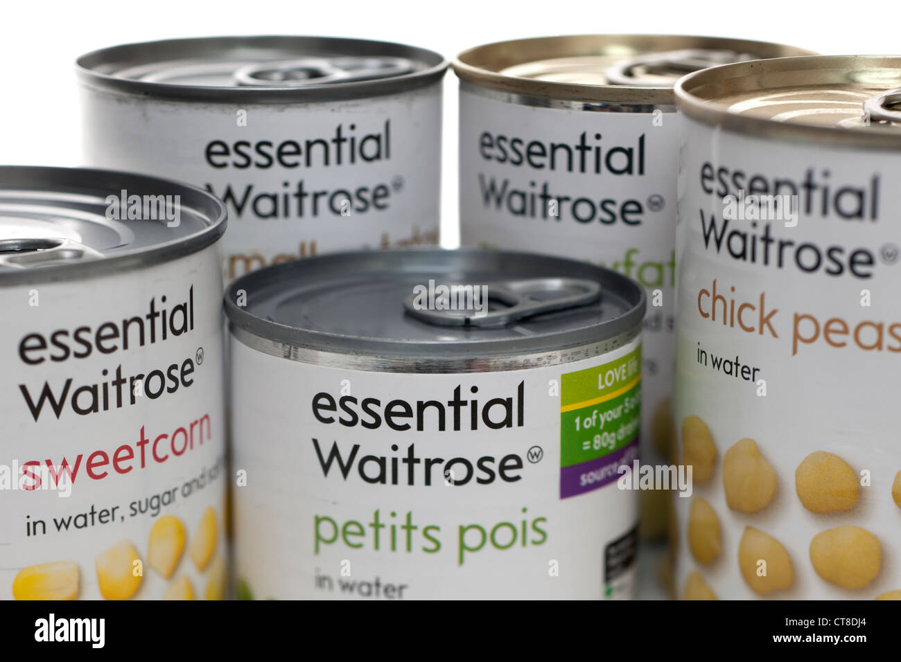 Produits Waitrose essentiels Banque D'Images