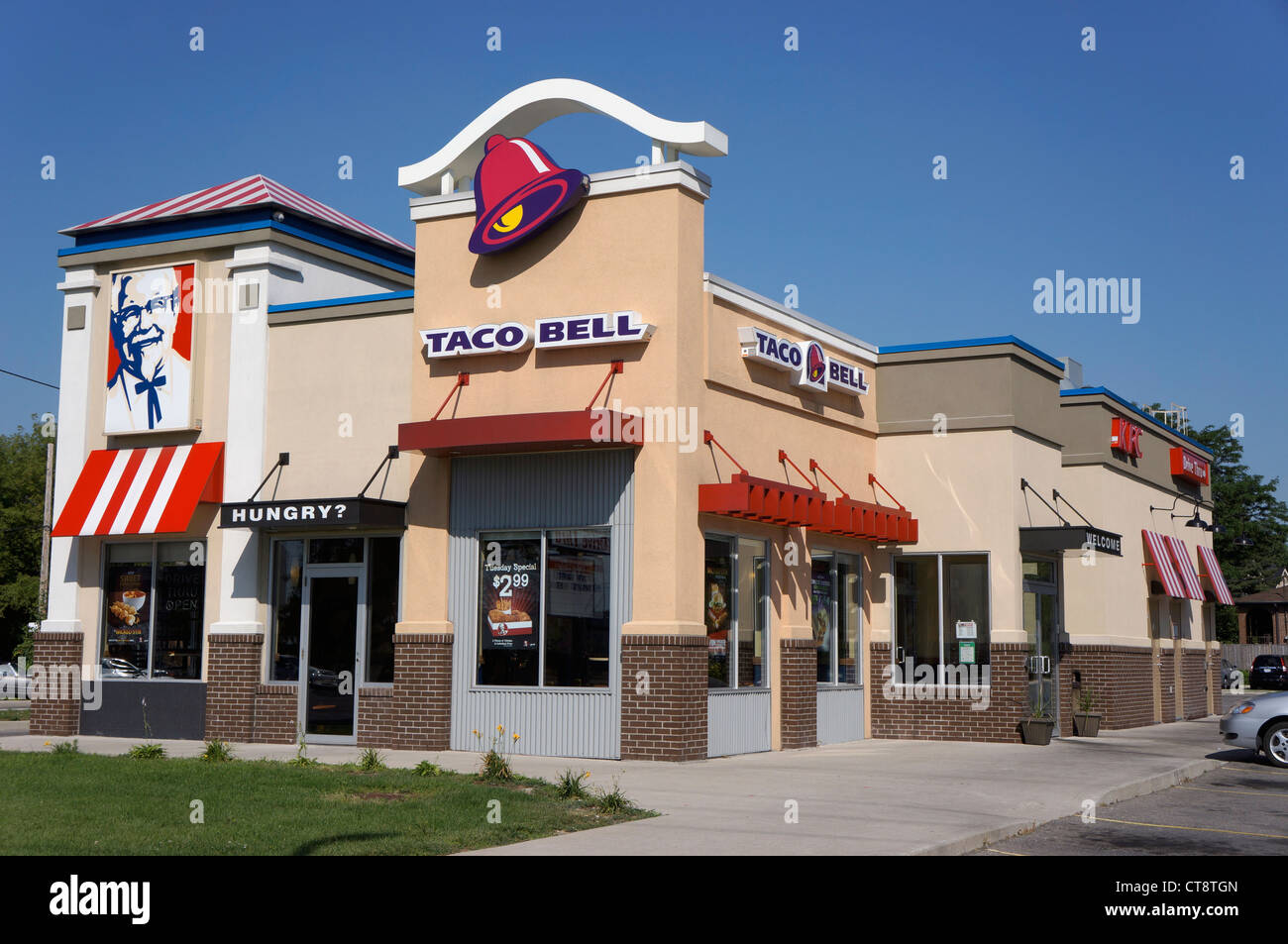 KFC restaurant Taco Bell Banque D'Images