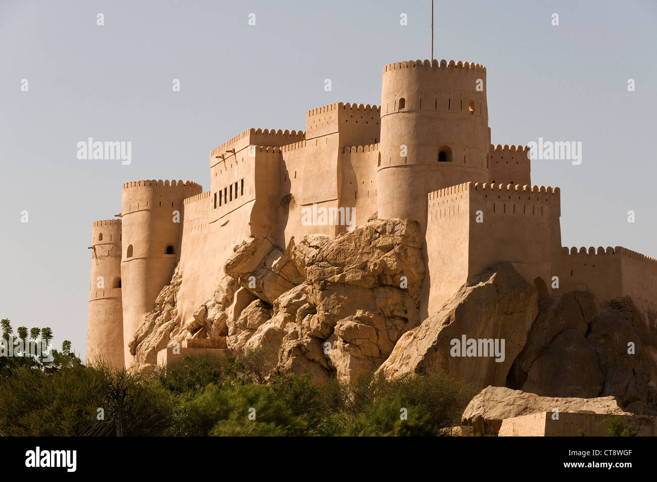 Elk207-2308 Oman, Nakhal Fort, 19e c Banque D'Images