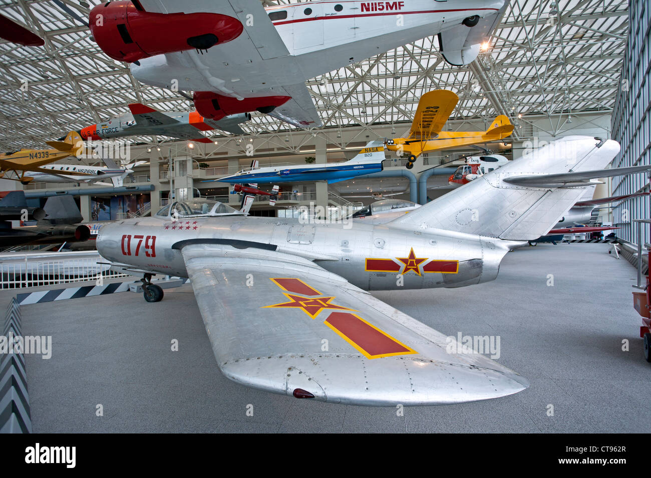 MiG-15 (1950). Le Musée de l'aviation. Seattle. USA Banque D'Images