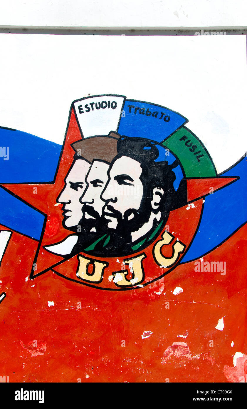 Che Guevara murale, La Havane, Cuba Banque D'Images